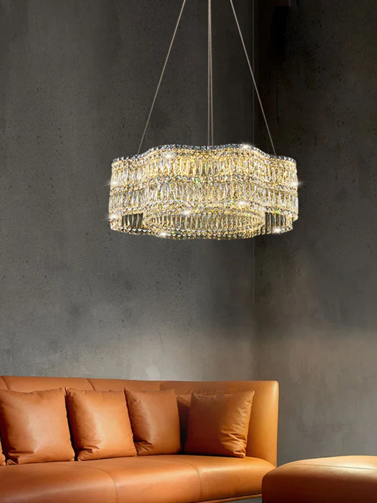 lámpara de techo en cristal moderna para iluminación interior elegante