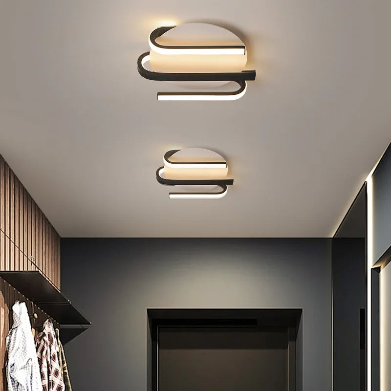 Diseño luminoso moderno en plafón LED