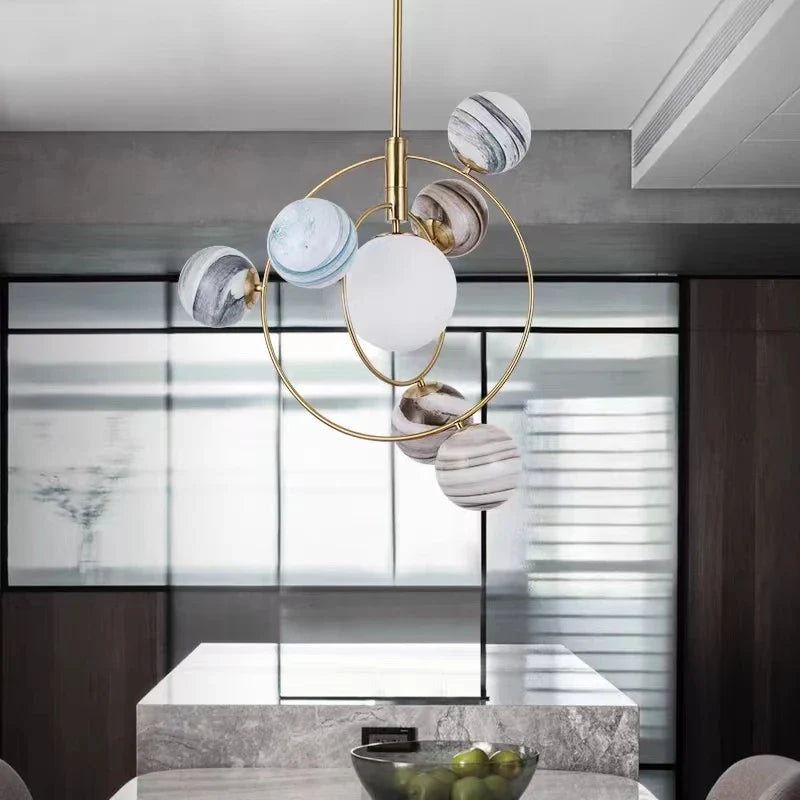 lámpara led diseño artístico para decoración moderna interior