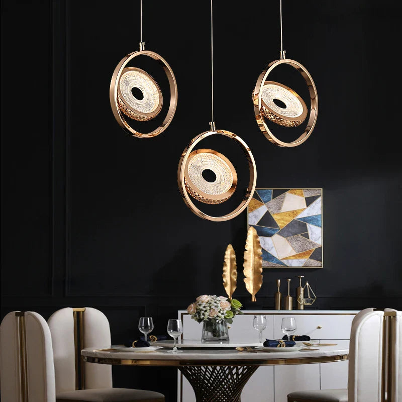lámpara de lujo nórdica para decoración interior elegante