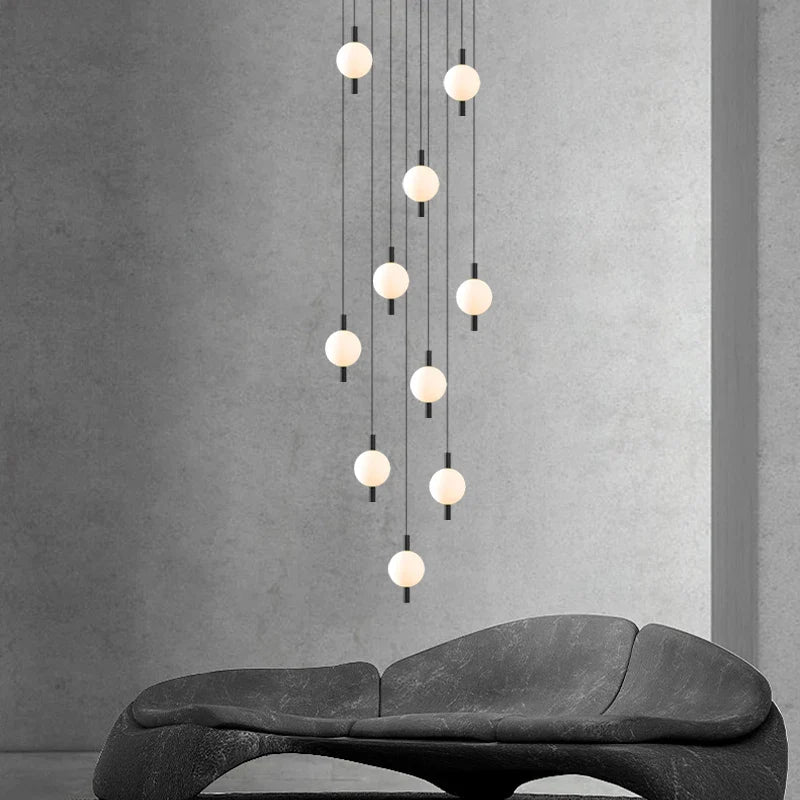 Lámpara de bola elegante contemporánea luminosa