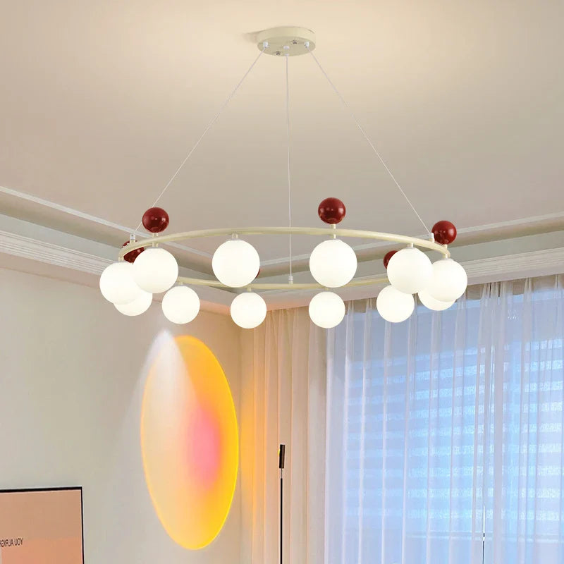lámpara colgante de vidrio y metal 	 estilo iluminación dinámica