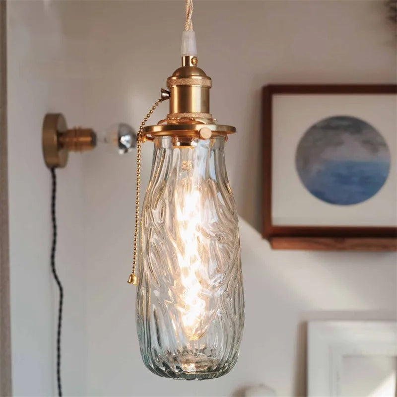 Elegante lámpara nórdica retro estética