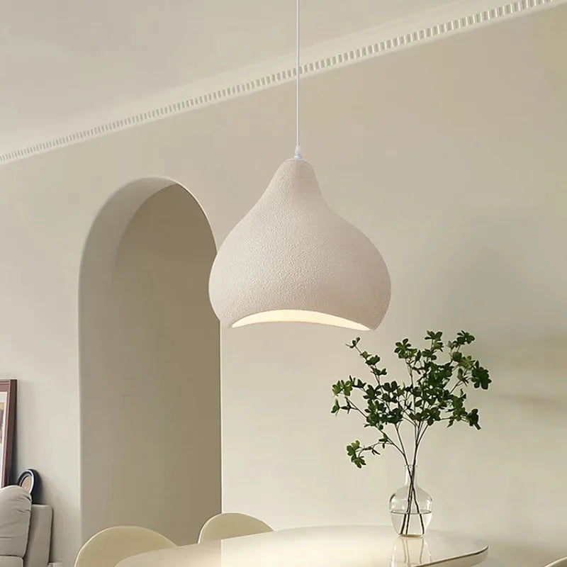 lámpara minimalista wabi sabi LED nórdica colgante droplight