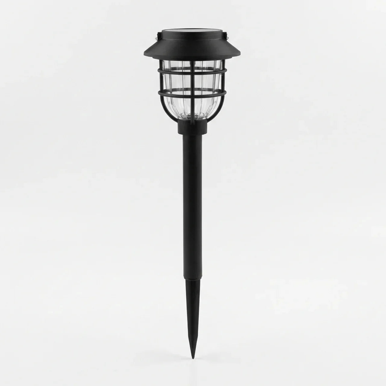 Luminaire solaire LED vintage en forme de cage pour chemin