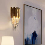 Applique Cristal Moderne Dorée Luminaire Chambre