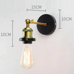 Applique Murale Avec Luminaire Vintage Élégant À Une Extrémité Chambre