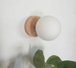 Applique Murale Bois et Verre
