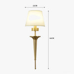 Applique Murale Classique Élégante Luminaire Cuivre Design Chambre