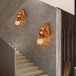 Applique Murale Créative Design Bois Nature Chambre