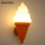 Applique Murale Créative Design Glacé Lumineux Lumière Chaude Orange Applique Chambre