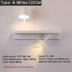 Applique Murale De Luminaire Design Moderne Compact. C-Blanc L120Cm Chambre