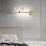 Applique Murale Design Doré Élégant Papillon Chambre