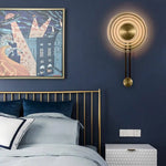 Applique Murale Design Dorée En Verre Élégante Luminaire Chambre