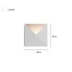 Applique Murale Design Géométrique Élégante Contemporaine Square - Blanc 3W Chambre