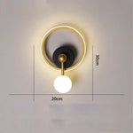Applique Murale Design Moderne Boule Décorative Oryna Chambre