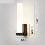 Applique Murale Design Moderne Élégante Lumineuse B - Noir / Froide Chambre