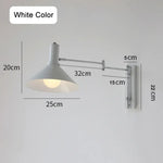 Applique Murale Extensible Luminaire Design Lecture. Couleur Blanche / Pas De Câble Prise 3