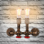 Applique Murale Indus Vintage Design Métal Brut Chambre