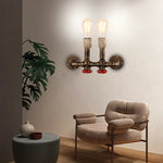 Applique Murale Indus Vintage Design Métal Brut Chambre