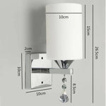 Applique Murale Led Chromée Élégante Design Contemporain Chambre