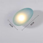 Applique Murale Led Design Élégant Verre. Un Bleu / Blanc Chaud (2700-3500K) Chambre