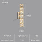 Applique Murale Led Design Épuré Tendance. 1108-B / Lumière Blanche Or Chambre
