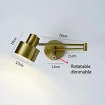 Applique Murale Led Design Pliable Modulable Ajustable Wd180-2-Or / Rotatif À Intensité Variable