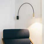 Applique Murale Led Dorée Minimaliste Chic. Chambre