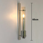 Applique Murale Led Élégance Minimaliste Nordique. Argent Chambre