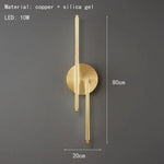 Applique Murale Led Élégante Design Contemporain Modèle A-Or / Changeable Chambre