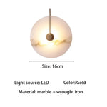 Applique Murale Led Élégante Design Contemporain. Or-16Cm Chambre