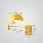 Applique Murale Led Élégante Design Jaune / Sans Interrupteur Chambre