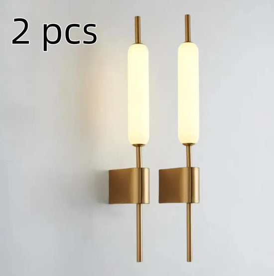Applique Murale Led Élégante Design Minimaliste Suspendue. 2 Pièces / Blanc Naturel (3 500-5 500