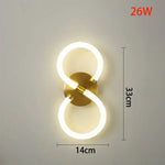 Applique Murale Led Élégante Lumière Design. A / Blanc Chaud (2700-3500K) Chambre