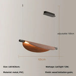 Applique Murale Led Épurée Naturelle Bois Brut. Lampe À Suspension S / Lumière Blanche 6500K Chambre