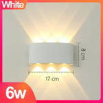 Applique Murale Led Extérieure Aluminium Design Avec-6W / Blanc Chaud Chambre