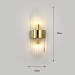 Applique Murale Led Luxueuse Or Élégante. C 35Cm Or / Blanc Chaud (2700-3500K) Chambre