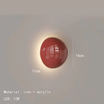 Applique Murale Led Moderne Design Industriel Rouge / Changeable Chambre