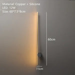 Applique Murale Led Moderne Design Laiton Élégant C-60Cm / 3 Températures De Couleur Chambre