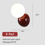 Applique Murale Led Originale Et Lumineuse. B Rouge Chambre