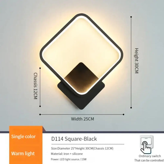 Applique Murale Led Scandinave Minimaliste Lunaire Rond-00Cm / Gradation Rc Applique Chambre
