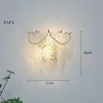 Applique Murale Led Verre Naturel Élégant Chambre