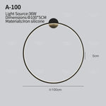 Applique Murale Minimaliste Design Élégant Contemporain Connexion 100Cm-36W / Lumière Blanche