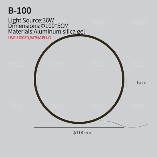Applique Murale Minimaliste Design Élégant Contemporain Usb 100Cm-36W / Lumière Chaude Noir Chambre