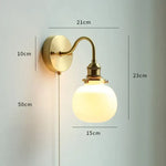 Applique Murale Moderne Design Élégant Lumineux Verre 3 Chambre