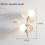 Applique Murale Moderne Design Ludique Enfantine. Blanc - 2 Lampes / Chaude Chambre