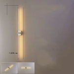 Applique Murale Nordique Déco Minimaliste Tendance Élégante Argent / 100 Cm Blanc Chaud
