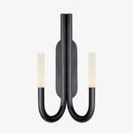 Applique Murale Nordique Élégante Luminaire Vintage Minimaliste Noir Chambre