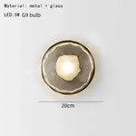 Applique Murale Nordique Moderne Design Élégant A-Verre Gris 1 / Lumière Chaude 3000K Chambre